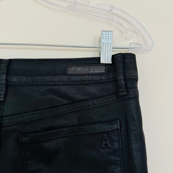 Articles of Society Womens Sarah Release Hem Skinny Fit Black Jeans Size 26 - Picture 8 of 13